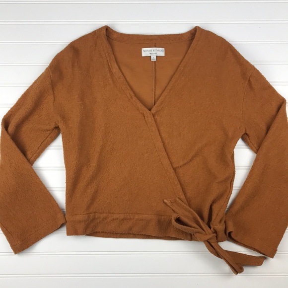 Madewell Tops - Madewell Texture & Thread faux wrap tie top